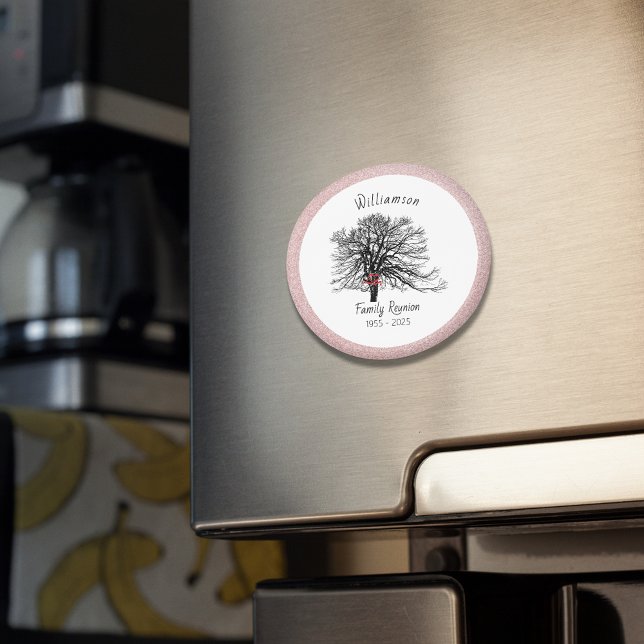 Wiedersehen Keepake-Tree | Rose Gold Glitzer Magnet (Von Creator hochgeladen)