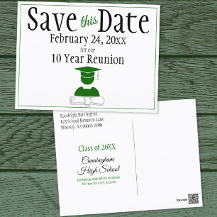 Wiedersehen-Klasse Save the Date Minimalistisch Postkarte