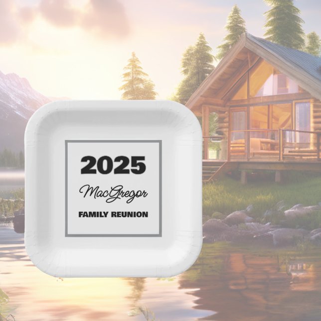 Wiedersehen Name Jahr der Familie Pappteller (Von Creator hochgeladen)