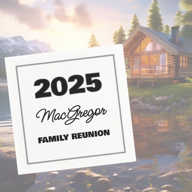 Wiedersehen Name Jahr der Familie Serviette (Von Creator hochgeladen)