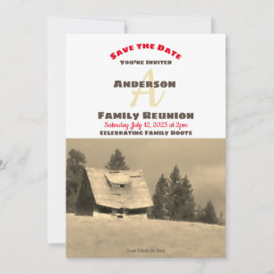 Wiedersehen Old Homestead Einladung Rett Datum