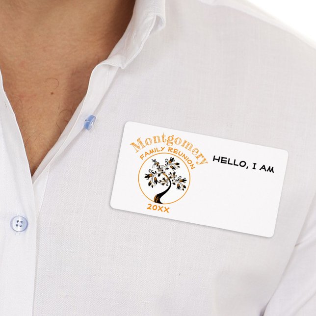 Wiedersehen Orange Modern Tree Individuelle Name T (Von Creator hochgeladen)