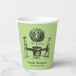 Wiedersehen-Papierbecher der Personalisierten Baum Pappbecher