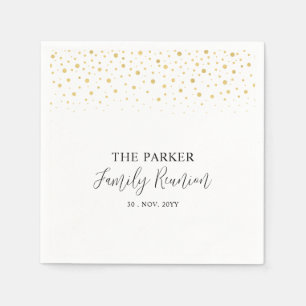 Wiedersehen-Party für die Golden & Black Chic Conf Serviette