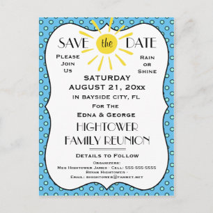 Wiedersehen, Party oder Event Save the Date Ankündigungspostkarte