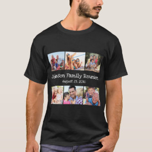Wiedersehen Personalisiert Datum der Collage Famil T-Shirt