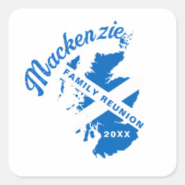 Wiedersehen Quadratischer Aufkleber