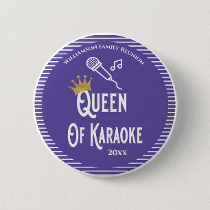 Wiedersehen Queen of Karaoke Singing Button