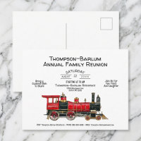 Wiedersehen Red Train Einladung