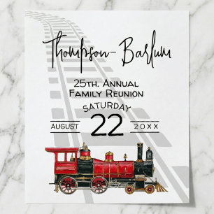 Wiedersehen Red Train Family Poster