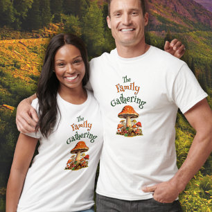 Wiedersehen Retro Fun Mushrooms Familie personalis T-Shirt