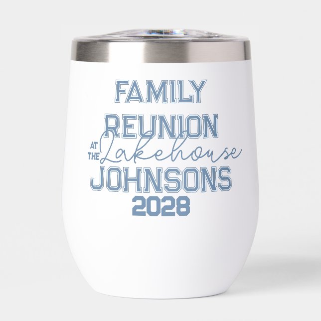 Wiedersehen Retroblau und weiß (Vorderseite)