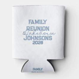 Wiedersehen Retroblau und weiß Dosenkühler