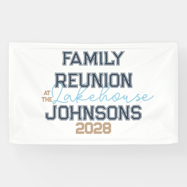 Wiedersehen Retrotypografie-Party Banner (Horizontal)