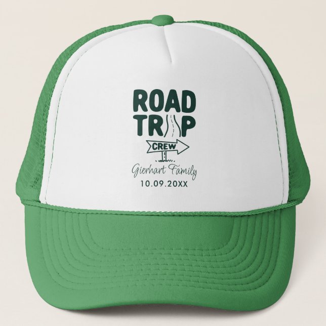 Wiedersehen Road Trip Script Typografie Truckerkappe (Vorderseite)