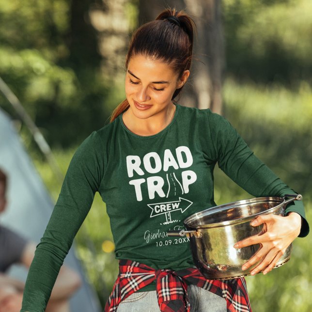 Wiedersehen Road-Trip-Urlaub für Familien, abgesti T-Shirt (Von Creator hochgeladen)