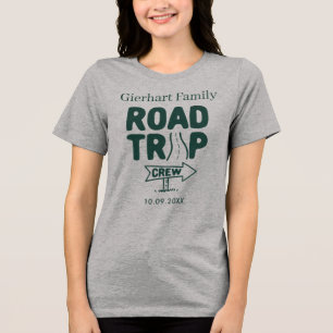 Wiedersehen Road-Trip-Urlaub für Familien, abgesti Tri-Blend Shirt