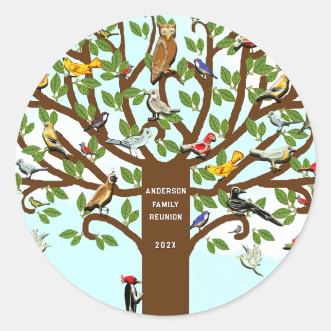 Wiedersehen Runder Aufkleber (Vorderseite)