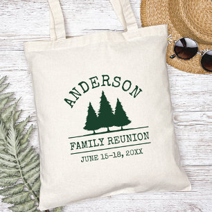 Wiedersehen Rustikale Pinienbäume Tragetasche