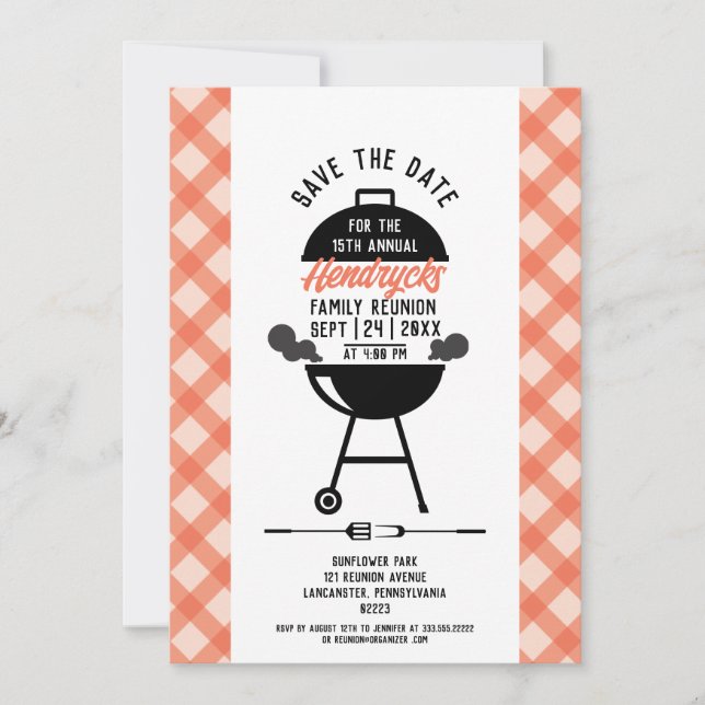 Wiedersehen Save the Date Einladung (Vorderseite)