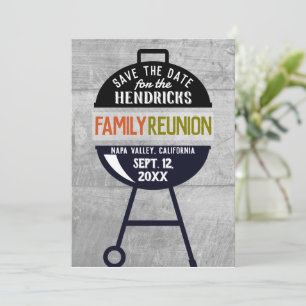Wiedersehen Save the Date Einladung von Barbeque