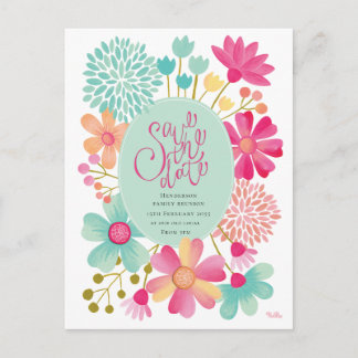 Wiedersehen-Save the Date Party-Postkarte Postkarte