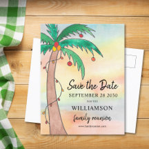 Wiedersehen Save the Date Postkarte
