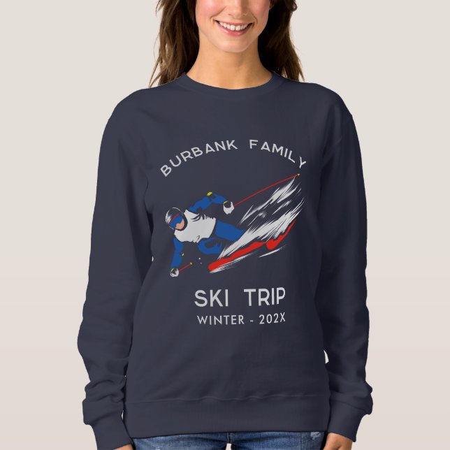 Wiedersehen Ski-Trip-Team Sweatshirt (Vorderseite)