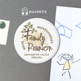 Wiedersehen-Skriptbaum-Jahr für Aquarellfarben Magnet