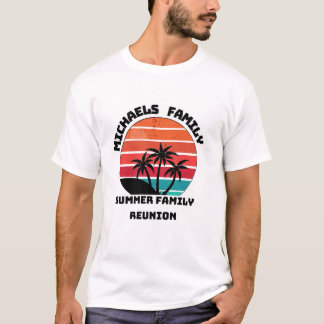 Wiedersehen Summer Sunset Beach Palm Tree T-Shirt