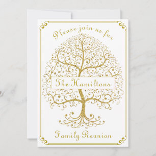Wiedersehen Tree Family Elegante Luxus Modernes Go Einladung