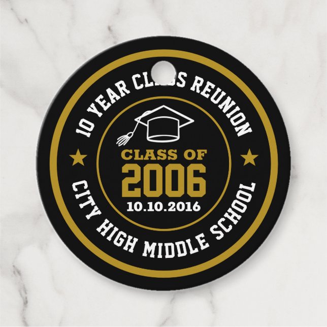 Wiedersehen Uni-Abschluss Jahr der High School Geschenkanhänger (Vorderseite)