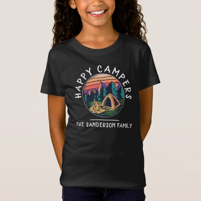 Wiedersehen Vacation Name Zelt Familie Camping Rei T-Shirt (Vorderseite)