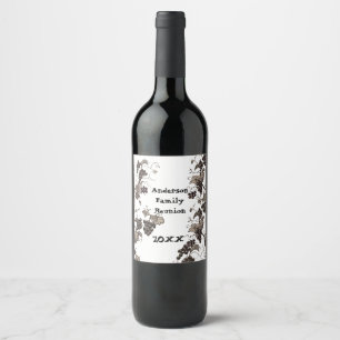 Wiedersehen Vintager Weintraum Grosses Ereignis Weinetikett