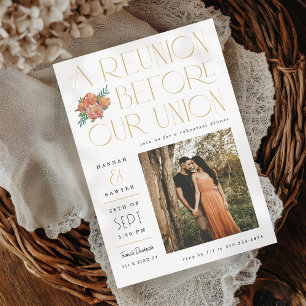 Wiedersehen vor der Hochzeitsveranstaltung der Gew Einladung