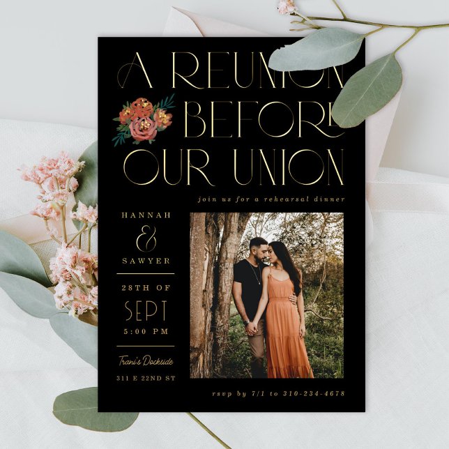 Wiedersehen vor der Hochzeitsveranstaltung der Gew Folieneinladung (Von Creator hochgeladen)