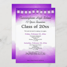 Wiedersehen-Vorlage für lila Aquarellfarben