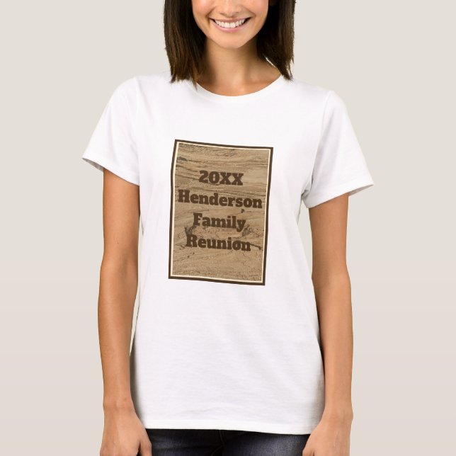 Wiedersehen Wearable Keepake Rustikale Braun T-Shirt (Vorderseite)