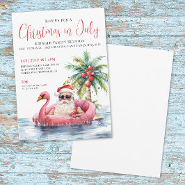 Wiedersehen Weihnachten im Juli Einladung