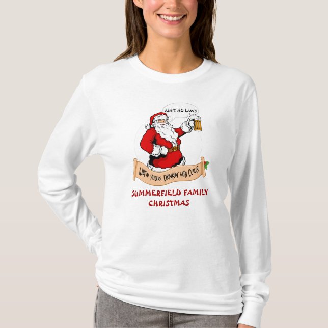 Wiedersehen Weihnachten Weihnachts Funny Matching  T-Shirt (Vorderseite)