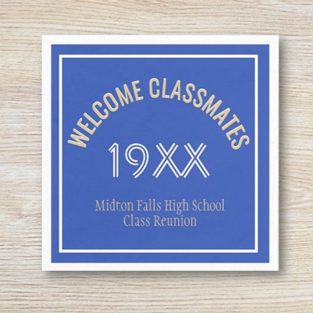 Wiedersehen-Zeit! Custom Class Wiedersehen Napkins Serviette (Von Creator hochgeladen)