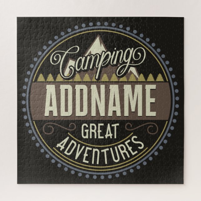 Wiedersehen zum Camping "Camp Trip Family" mit ben Puzzle (Vertikal)