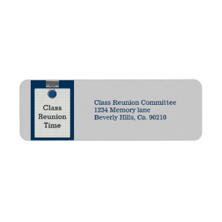 Wiedersehen zur Blue Class des Metal Clip Notepape