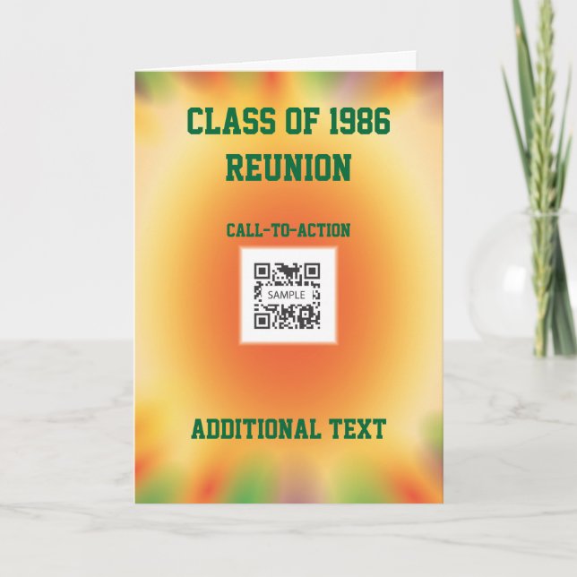 Wiedersehen zur Grußkartenvorlagenklasse Karte (Vorderseite)