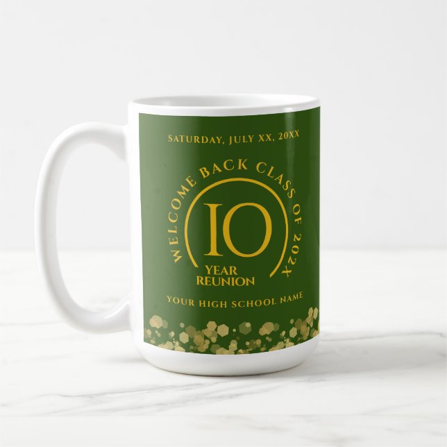 Wiedersehen zur Uni der Green & Gold School Kaffeetasse (Links)