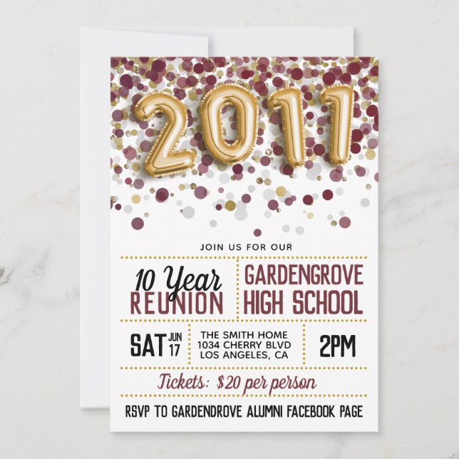 Wiedersehen zur Uni der Hochschule 2011 Einladung (Vorderseite)