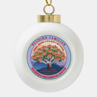 Wiedersehen zur Weihnachtsschmuckfamilie Keramik Kugel-Ornament