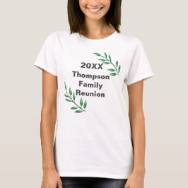 Wiedersehen-Zweige-Blätter der Familie halten T-Shirt