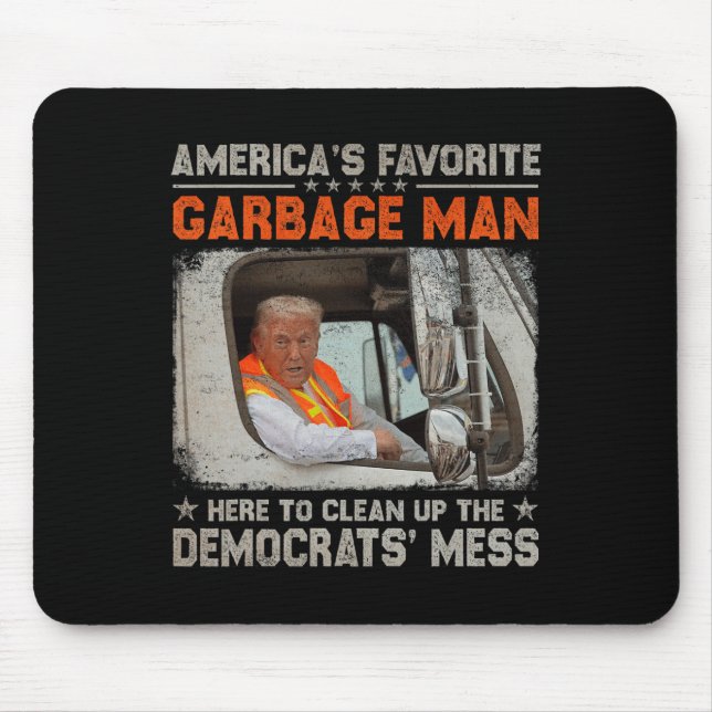 Wiederum großen Müll für Trump 2024 Mousepad (Vorne)
