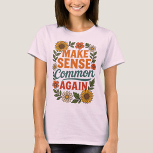Wiederum Sinn für Blumendesign T-Shirt